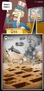 Comicomment: Blood-stained ‘peace’ slogan